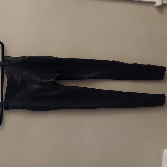 SPANX Black Faux Leather Leggings - Picture 10 of 14